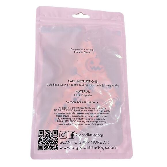 Halloween Dog Bandana Size Small/Medium Neck: up to 45 cm Big & Little Dogs - Picture 5 of 5